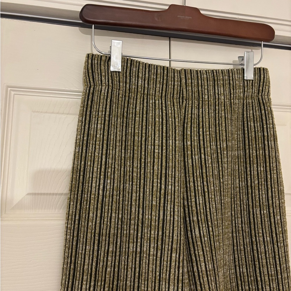 RAG & BONE Raimi Gold and Black Striped Flare Pants - Picture 4 of 12